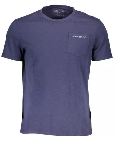 Guess Cotton T-shirt - Blue