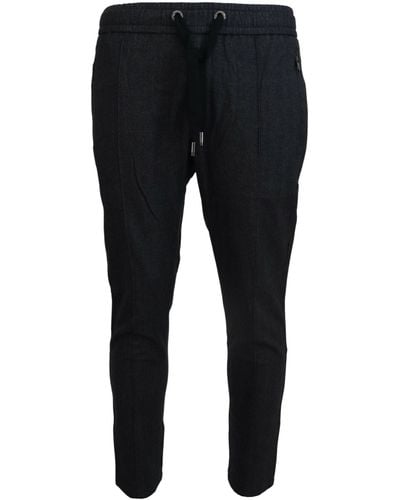 Dolce & Gabbana Cotton Jogger Pants - Black