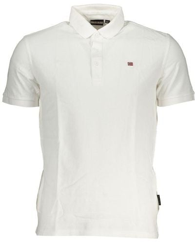 Napapijri Cotton Polo Shirt - White