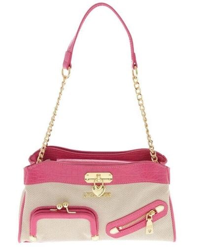 Love Moschino Artificial Leather Crossbody Bag - Pink