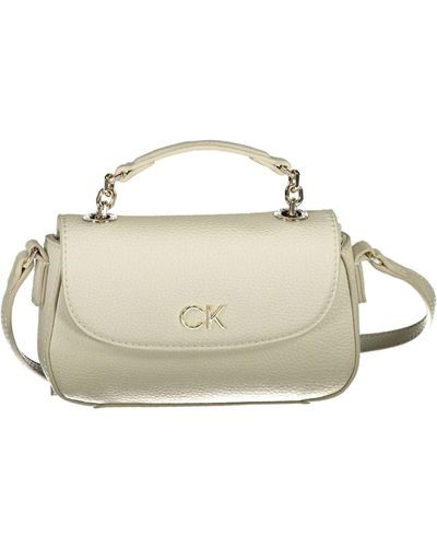 Calvin Klein Polyester Handbag - White