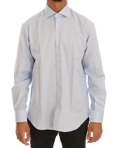 Cavalli Light Cotton Dress Shirt - Gray