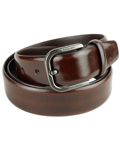 La Martina Dark Leather Belt - Brown