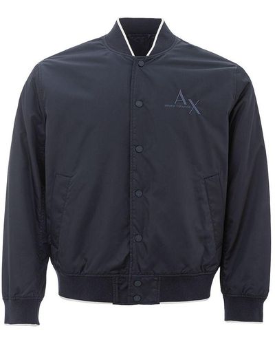 Armani Exchange Polyester Jacket - Blue