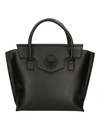 Philipp Plein Sleek Designer Black Handbag With Magnetic Closure