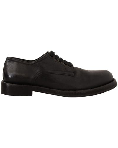Dolce & Gabbana Elegant Leather Dress Shoes - Black