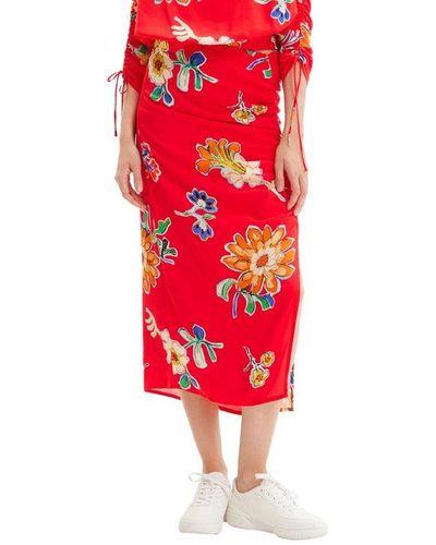 Red Desigual Skirts for Women | Lyst
