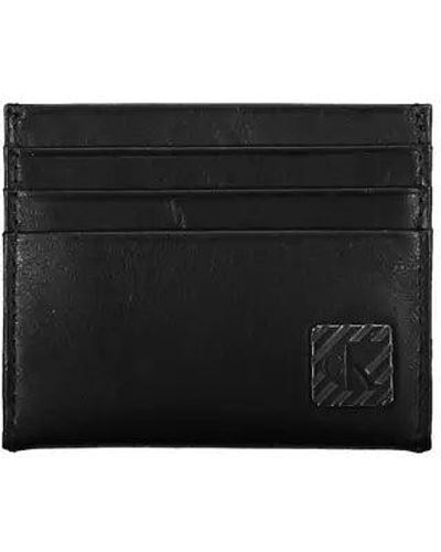 Calvin Klein Leather Credit Card Holder - Black