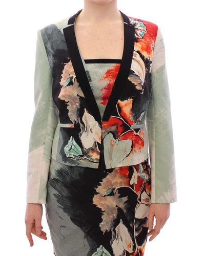 Sachin & Babi Color Short Floral Blazer Jacket - Multicolor