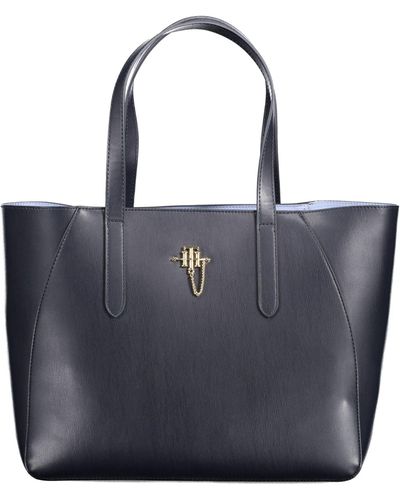 Tommy Hilfiger Chic Shoulder Bag With Contrasting Details - Blue