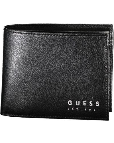 Guess Chic Leather Dual-Compartment Wallet - Black