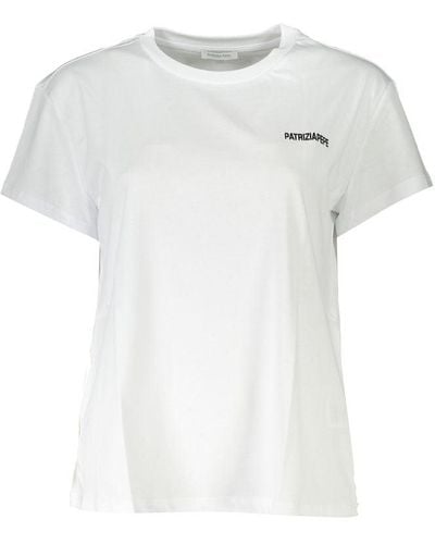 Patrizia Pepe Cotton Tops & T-Shirt - White