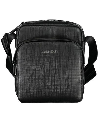 Calvin Klein Elegant Shoulder Bag With Contrasting Details - Black