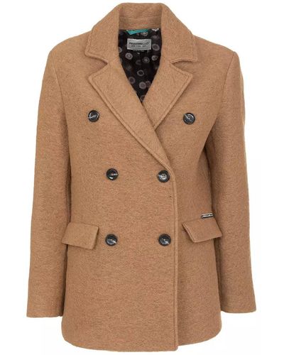 Fred Mello Wool Jackets & Coat - Brown