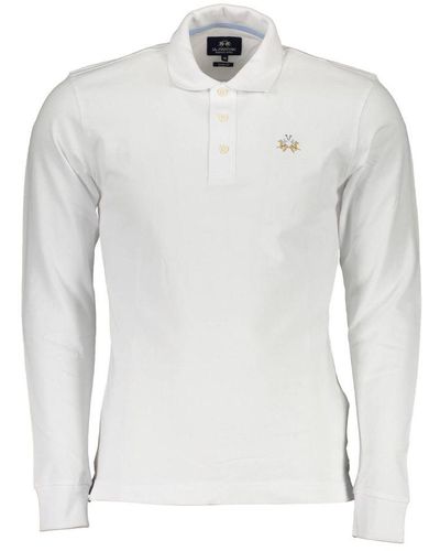 La Martina Cotton Polo Shirt - Gray