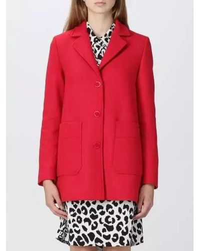 Love Moschino Chic Wool Blend Jacket - Red