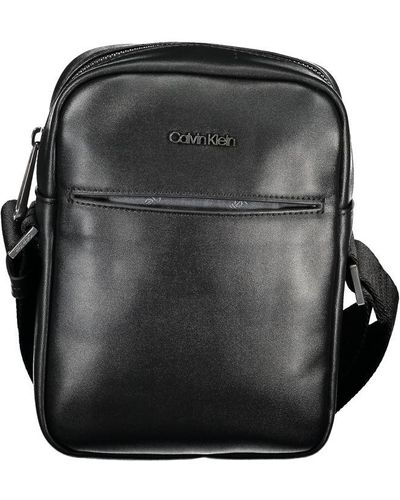 Calvin Klein Eco-Chic Shoulder Bag With Logo Detail - Black