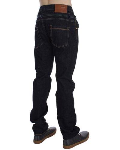 Acht Cotton Regular Straight Fit Jeans Blue Sig30483
