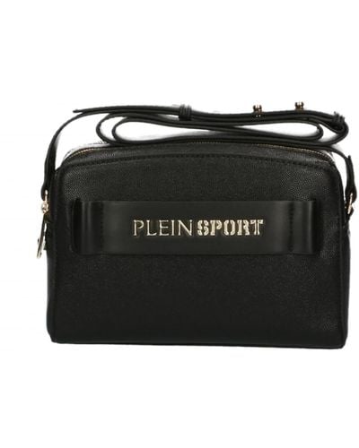 Philipp Plein Elegant Black Double Zip Crossbody Bag