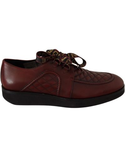Dolce & Gabbana Leather Lace Up Dress Formal Shoes - Black