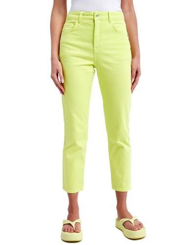 Patrizia Pepe Green Cotton Jeans & Pant - Yellow