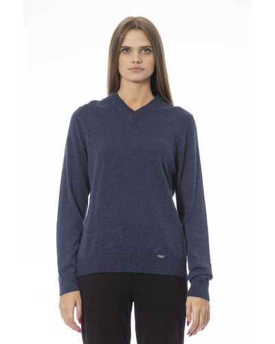 Baldinini Blue Viscose Sweater