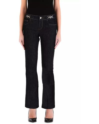 Liu Jo Blue Cotton Jeans & Pant - Black
