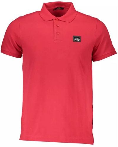 Class Roberto Cavalli Cotton Polo Shirt - Red