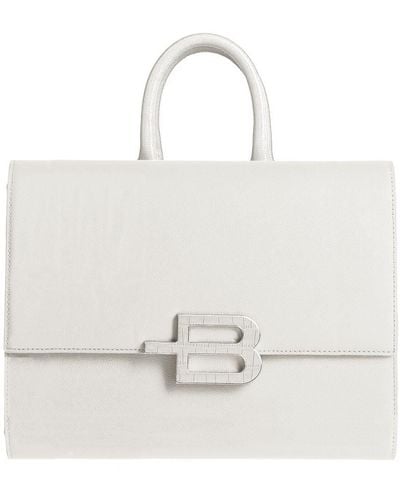 Baldinini Leather Di Calfskin Handbag - White