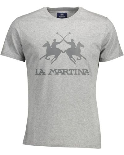 La Martina Black Cotton Men's T-Shirt main image 1