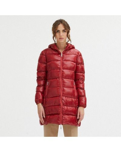 Centogrammi Ethereal Down Jacket With Japanese Hood - Red