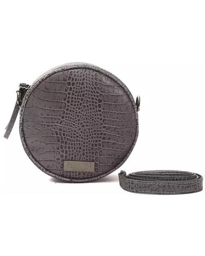Pompei Donatella Blue Leather Women Crossbody Bag