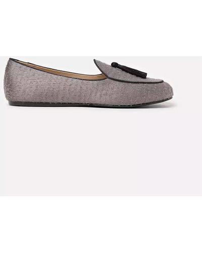 Charles Philip Leather Loafer - Gray