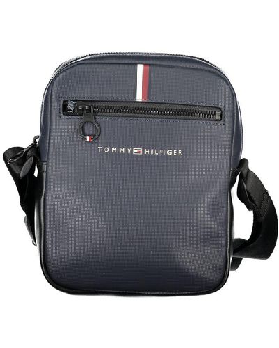 Tommy Hilfiger Sleek Shoulder Bag With Contrasting Details - Gray
