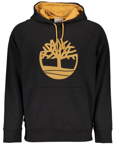 Timberland Chic Hooded Sweatshirt With Contrast Details - Black
