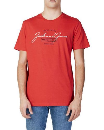 Red Jack & Jones T-shirts for Men | Lyst