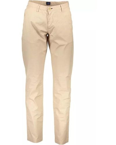 GANT Beige Summer Chino Pants In Size 34w 34l Beige - Natural