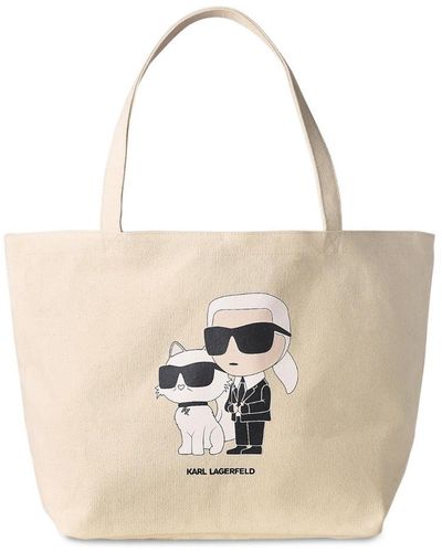Karl Lagerfeld K/ikonik Tote Bag - Natural