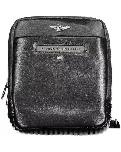 Aeronautica Militare Sleek Shoulder Bag For The Modern - Black