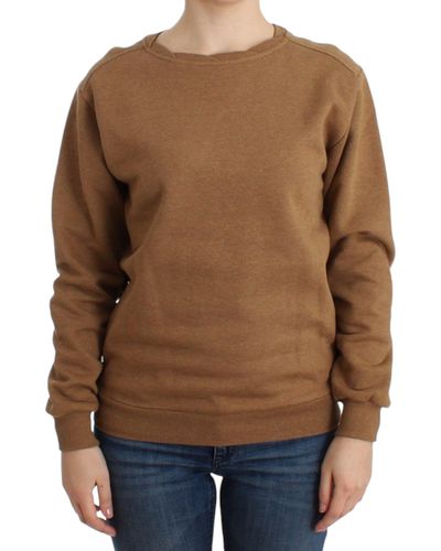 John Galliano Crewneck Cotton Sweater - Brown