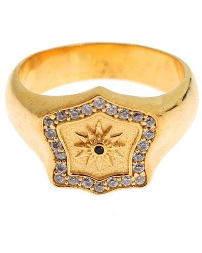 Nialaya Elegant Plated Ring - Metallic