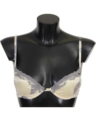 Ermanno Scervino Silk Blend Push-Up Bra - Black