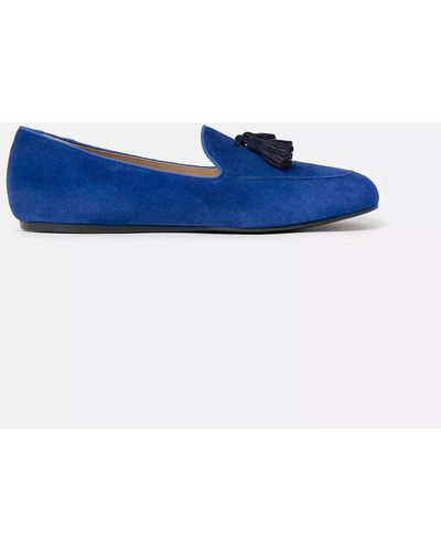 Charles Philip Chic Suede Loafers For The Discerning Gentleman - Blue