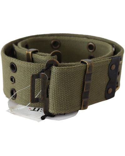 Ermanno Scervino Chic Army Cotton Waist Belt - Green