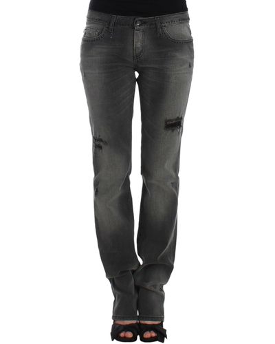CoSTUME NATIONAL Straight Leg Jeans Gray Sig12557