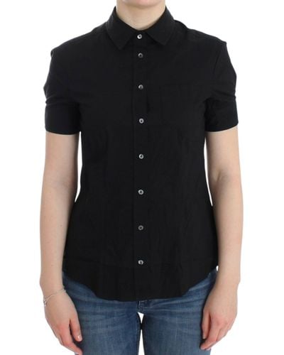 John Galliano Cotton Shirt Black Sig12561