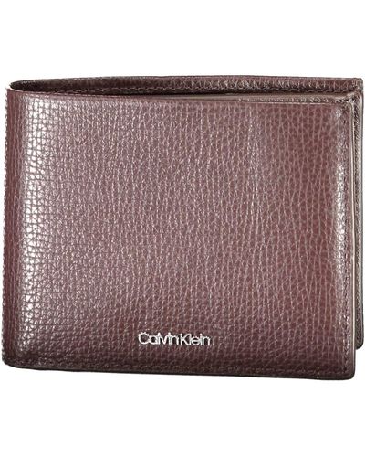 Calvin Klein Leather Wallet - Purple