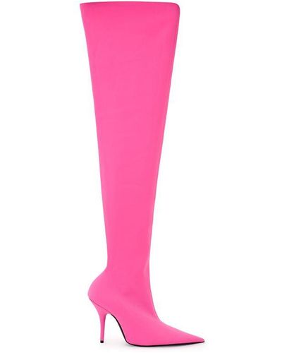 Balenciaga Polyester Boot - Pink
