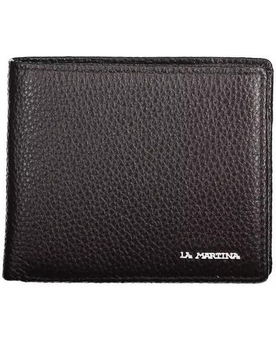 La Martina Leather Wallet - Black