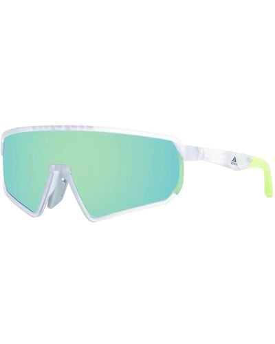adidas White Men Sunglasses - Green